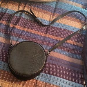 Circle Purse (snakeskin pattern front)